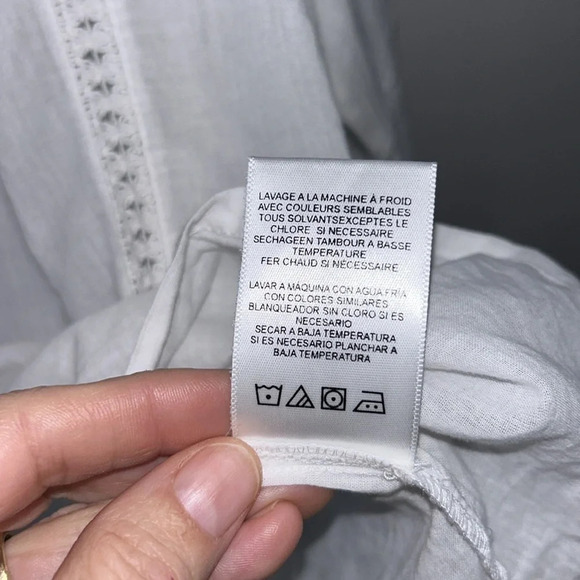 Velvet by Graham & Spencer Romy Boho Lace  Top in White - Picture 7 of 10